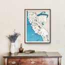 Vintage Map of California 1931