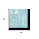 Set Of Three Wash 5 Black Framed Print Bathroom Wall Art