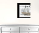 Set Of Two Stays at Grandmas 2 Black Framed Print Wall Art