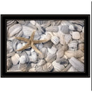 Set Of Two Cape Hatteras Lighthouse And Sea Shells 4 Black Framed Print Wall Art