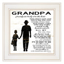 My Grandpa Is The Best 2 White Framed Print Wall Art