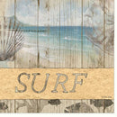 SURF White Framed Print Wall Art