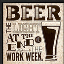 Beer at the End of the Work Week Black Framed Print Wall Art