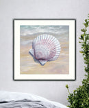 Scallop White Framed Print Wall Art