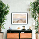 Ponce Inlet Jetty Sunrise 1 White Framed Print Wall Art