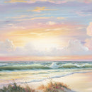 Golden Sunset On Crystal Cove 3 White Framed Print Wall Art