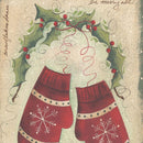 Merry Mittens White Framed Print Wall Art