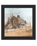 House On Chestnut Black Framed Print Wall Art