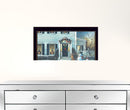 December Lights 2 Black Framed Print Wall Art