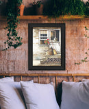 Cleaning Day Black Framed Print Bathroom Wall Art