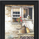 Cleaning Day Black Framed Print Bathroom Wall Art