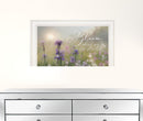 Bloom Where You Are Planted 1 White Framed Print Wall Art