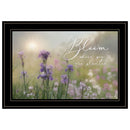 Bloom Where You Are Planted 2 Black Framed Print Wall Art