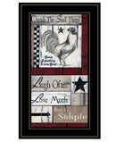 Cherish The Small Things 3 Black Framed Print Wall Art