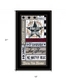 Families Are Forever 4 Black Framed Print Wall Art