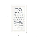 Eye Chart I 2 White Framed Print Wall Art