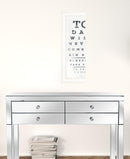 Eye Chart I 2 White Framed Print Wall Art