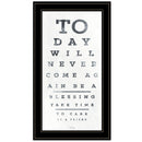 Eye Chart I 3 Black Framed Print Wall Art
