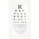 Eye Chart II 2 White Framed Print Wall Art