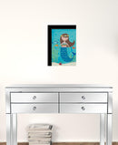 Under The Sea 4 Black Framed Print Wall Art