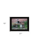 Milk Wagon 2 White Framed Print Wall Art