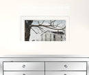 A Little Snow House 2 White Framed Print Wall Art