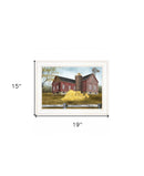 Farm Life 2 White Framed Print Wall Art