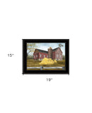 Farm Life 3 Black Framed Print Wall Art