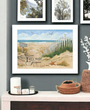 Footprint 1 White Framed Print Wall Art