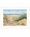 Footprint 2 White Framed Print Wall Art