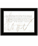Love Never Fails 2 White Framed Print Wall Art