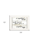 Positive Life 2 White Framed Print Wall Art