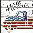 All Hearts Come Home For Love Truck 3 Black Framed Print Wall Art