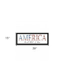America Land That I Love 2 Black Framed Print Wall Art