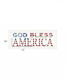 God Bless America 5 White Framed Print Wall Art