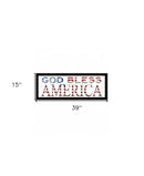 God Bless America 6 Black Framed Print Wall Art