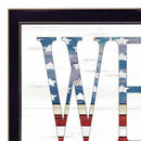 Patriotic Welcome 2 Black Framed Print Wall Art