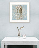 Coral Seahorse II 2 White Framed Print Wall Art