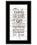 Family 5 Black Framed Print Wall Art