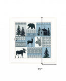 Cabin In The Woods 2 White Framed Print Wall Art