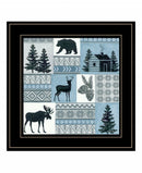 Cabin In The Woods 3 Black Framed Print Wall Art