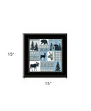 Cabin In The Woods 3 Black Framed Print Wall Art