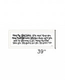 May The Lord Bless You And Keep You 1 White Framed Print Wall Art