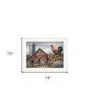 Good Morning Vermont 2 White Framed Print Wall Art