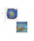 Set Of Two Perisse Cobalt 2 White Framed Print Wall Art
