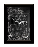 Yet to Bloom 1 Black Framed Print Wall Art