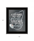 A Nurses Heart 2 Black Framed Print Wall Art