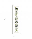 Welcome Sign II 1 White Framed Print Wall Art