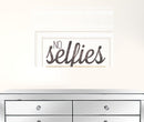 No Selfies in the Bathroom 5 White Framed Print Bathroom Wall Art