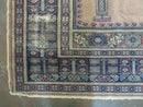 4' X 6' Antique Handmade Turkish Mehrab Prayer Wool Rug Lantern Beautiful